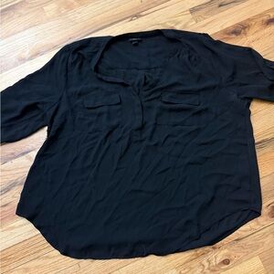 Torrid Black V-Neck Blouse